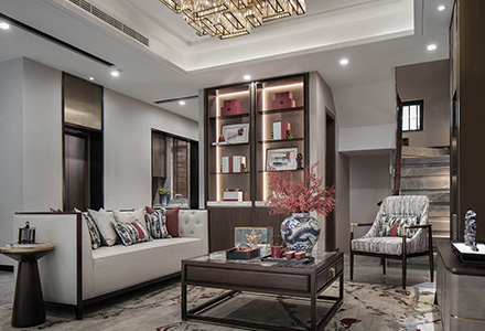 北京燕西華府新中式風(fēng)格別墅裝修設計