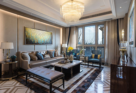 北京鴻坤·花語(yǔ)墅新古典風(fēng)格軟裝設計