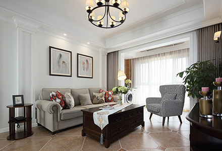 北京華潤·萬(wàn)橡府美式風(fēng)格軟裝設計